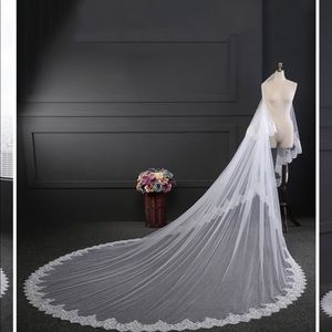 Cathedral Wedding Veil. Two tier